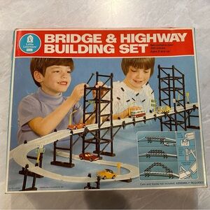 Vintage Little Learners Bridge & Highway Building Set